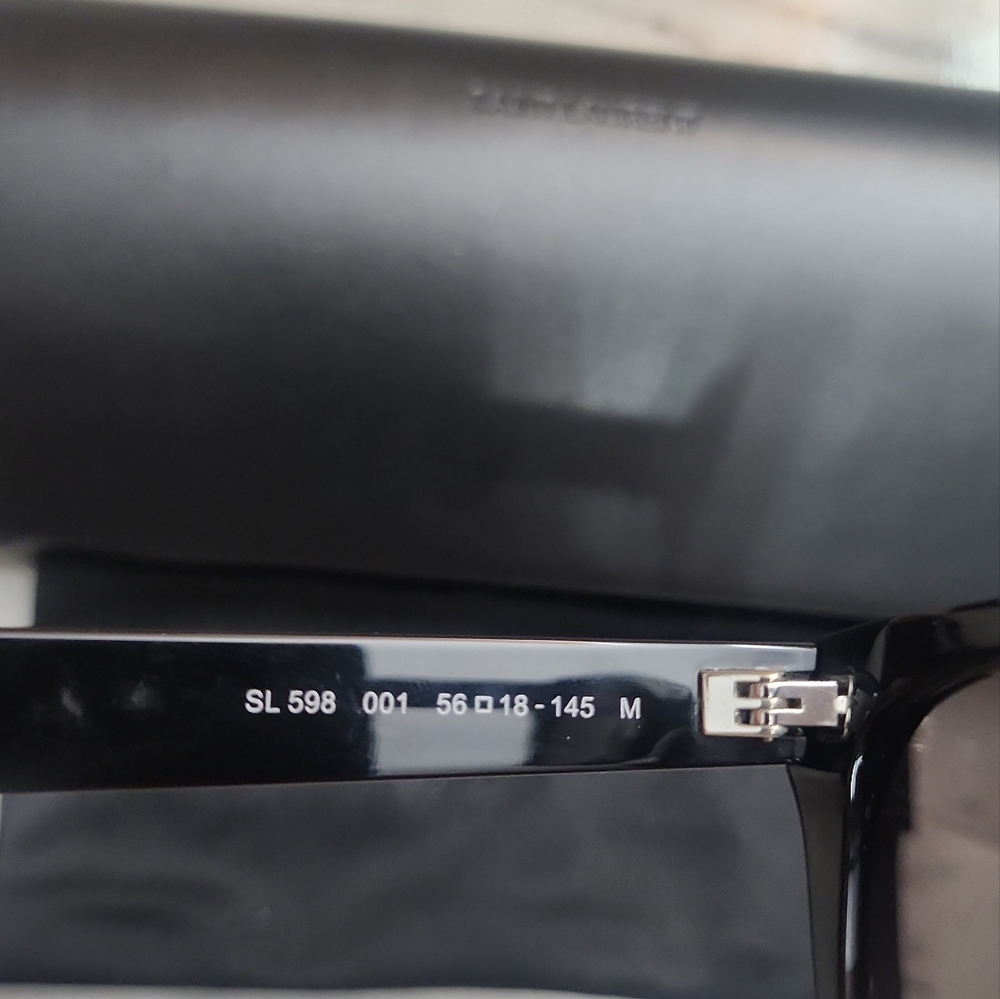 NEW Authentic YSL Black Square Frame sunglasses - Picture 8 of 10